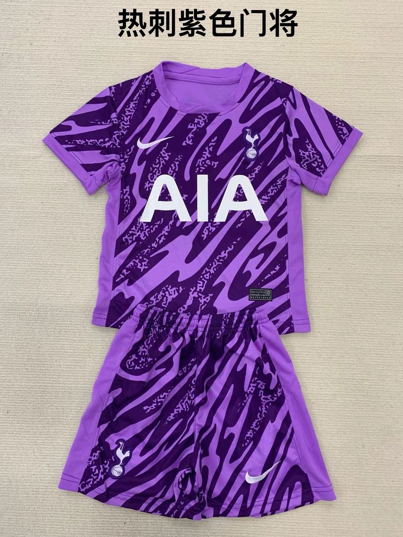 Kid Size Tottenham Hotspur FC purple GK Jersey