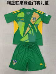 Kid Size Leeds United green GK Jersey