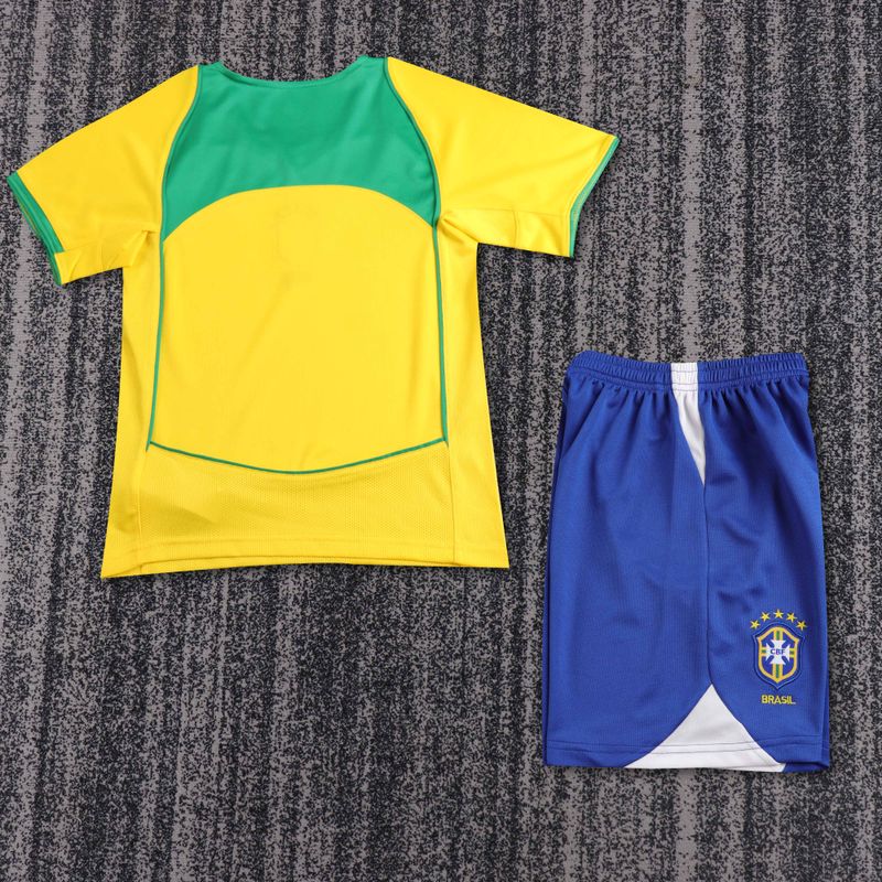 Retro Kid Size Brazil national 2004 home game