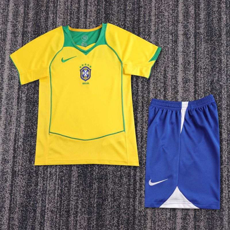 Retro Kid Size Brazil national 2004 home game