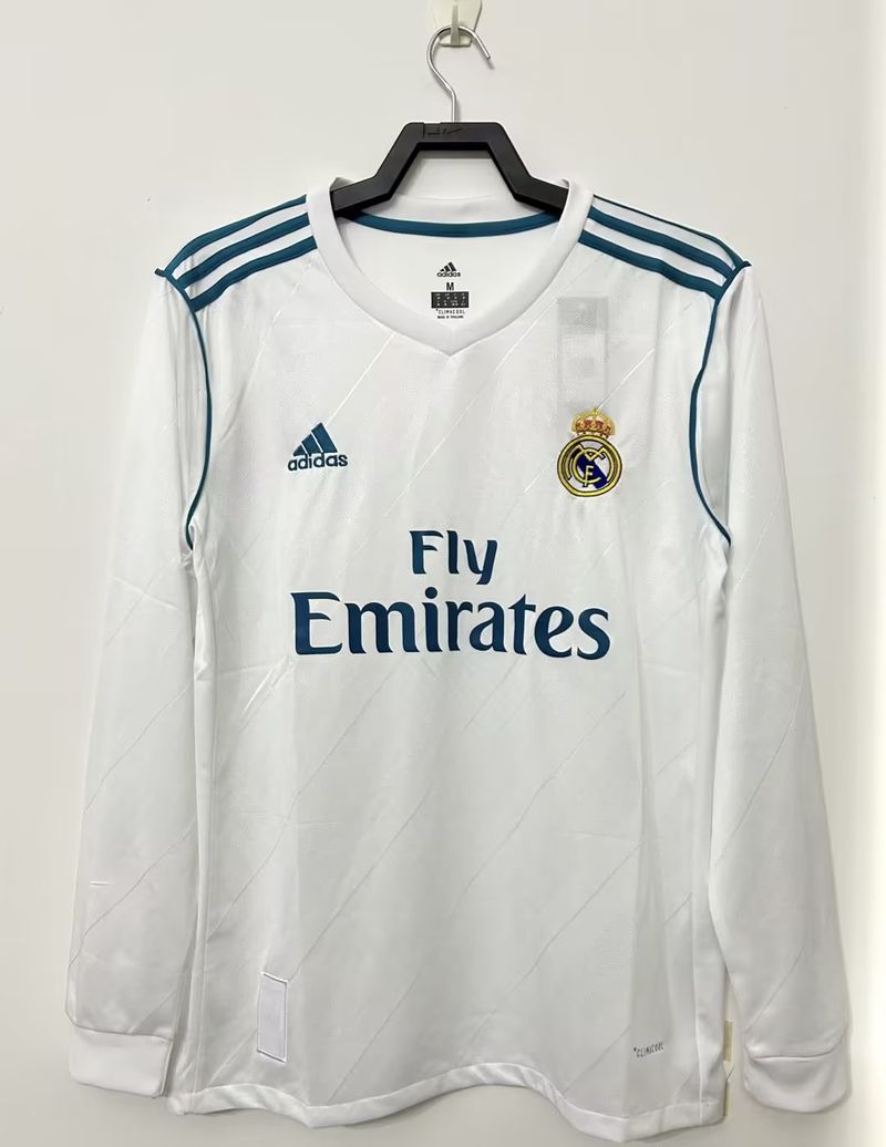 Retro Real Madrid 2017-2018 home Long Sleeve