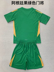 Kid Size Argentina national green GK Jersey v1