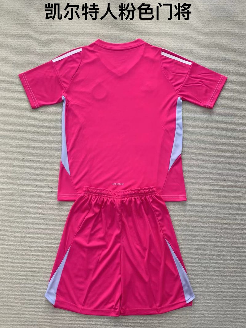 Kid Size Celtic FC pink GK Jersey