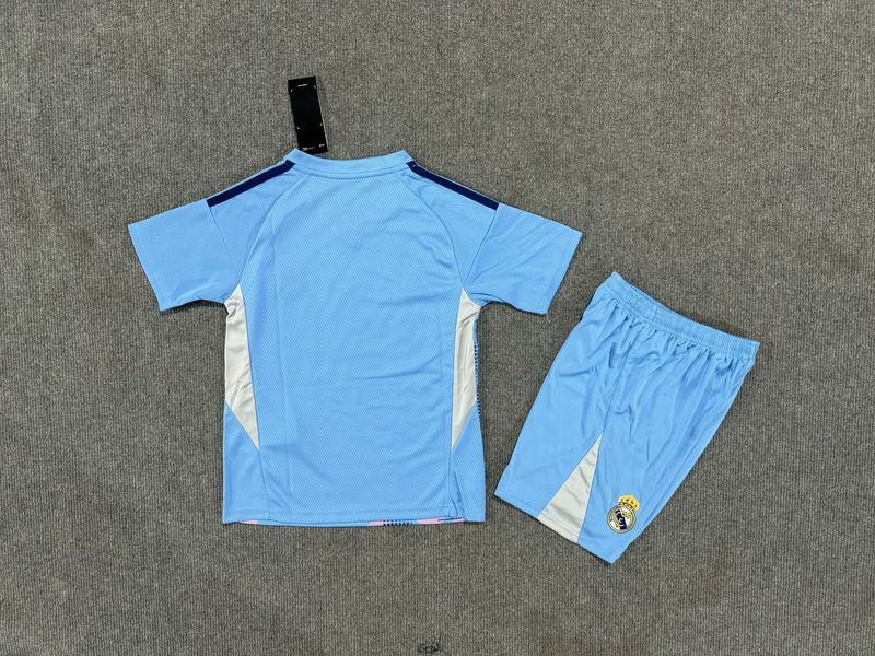 Kid Size Real Madrid CF blue  GK Jersey v2