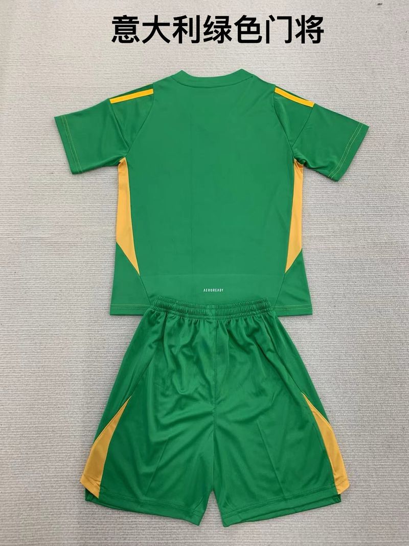 Kid Size Italy national green GK Jersey