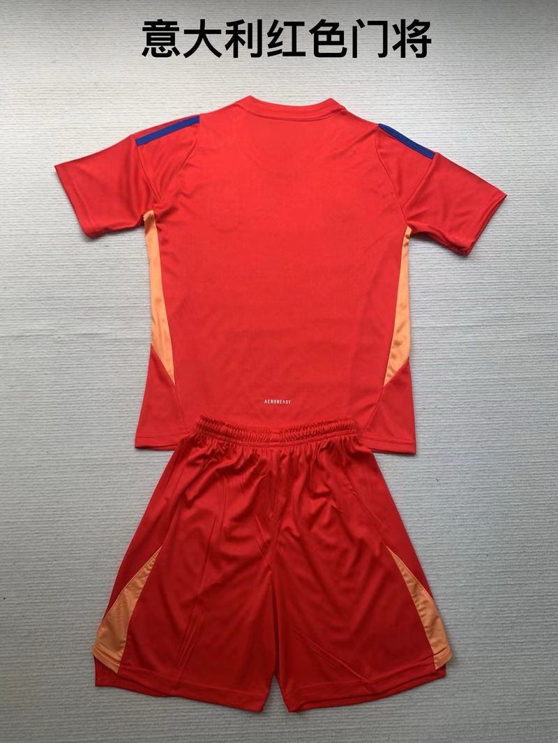 Kid Size Italy national red GK Jersey