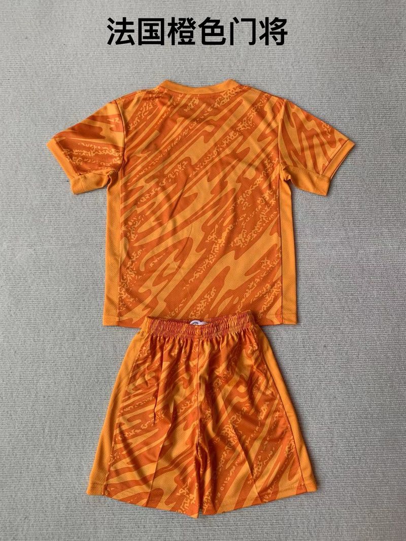 Kid Size France national orange GK Jersey