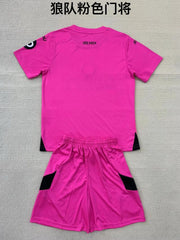 Kid Size Wolverhampton Wanderers pink GK Jersey