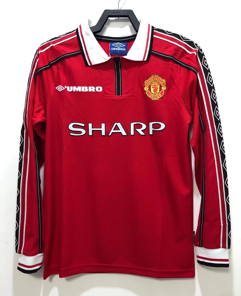 Retro Manchester United 1998 home Long Sleeve