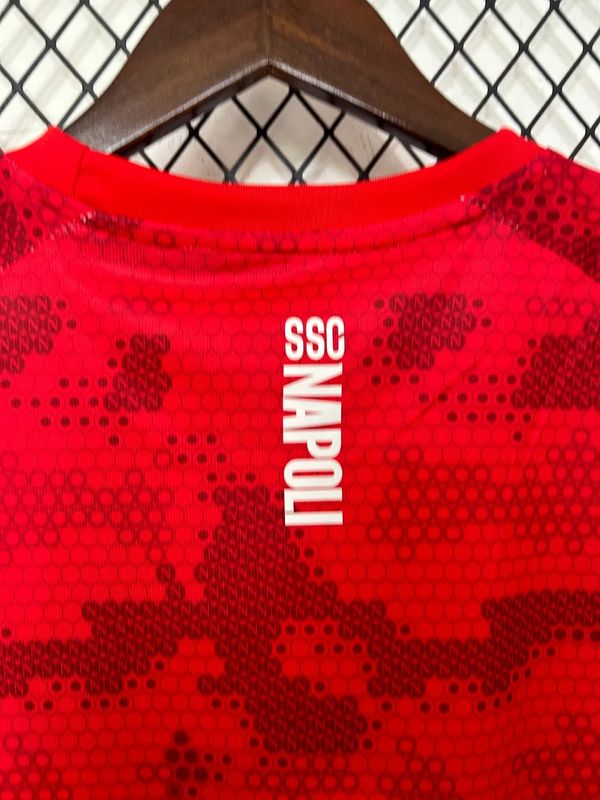 SSC Napoli 2024-2025 Coca Cola red