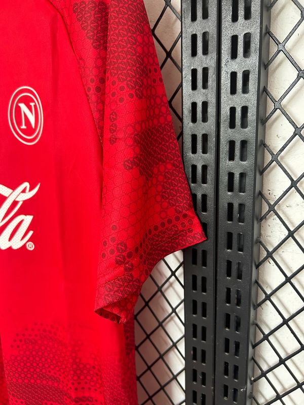 SSC Napoli 2024-2025 Coca Cola red