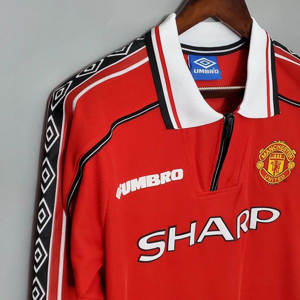 Retro Manchester United 1998-1999 home Long Sleeve