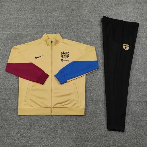 2024/2025 Barcelona Long Zip Jacket Training Suit Jersey Set