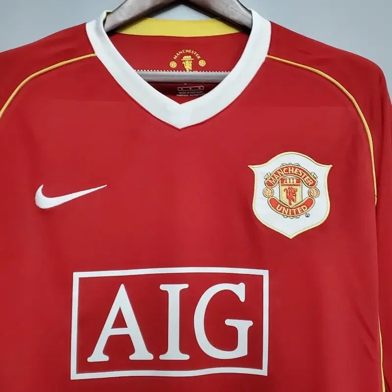 Retro Manchester United 2006-2007 home Long Sleeve