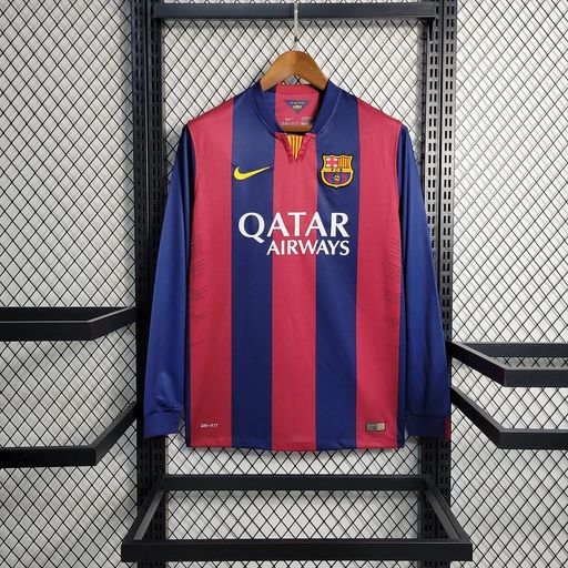 Retro FC Barcelona 2014-2015 home Long Sleeve