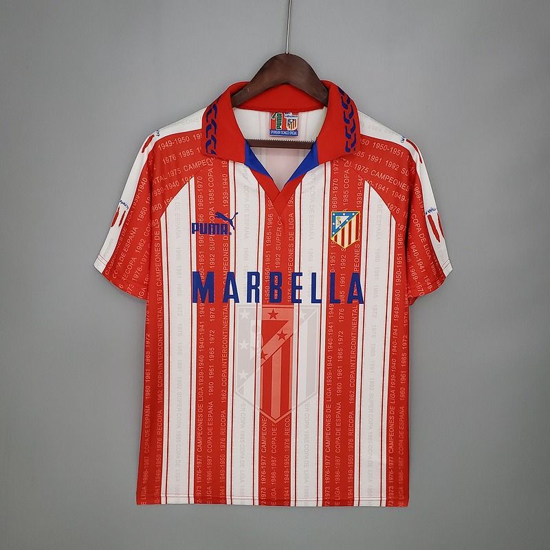 Retro Atletico Madrid 1995-1996 home game