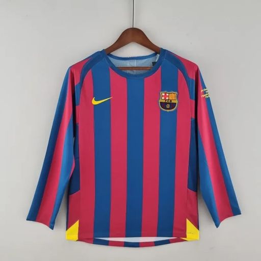 Retro FC Barcelona 2005-2006 home Long Sleeve