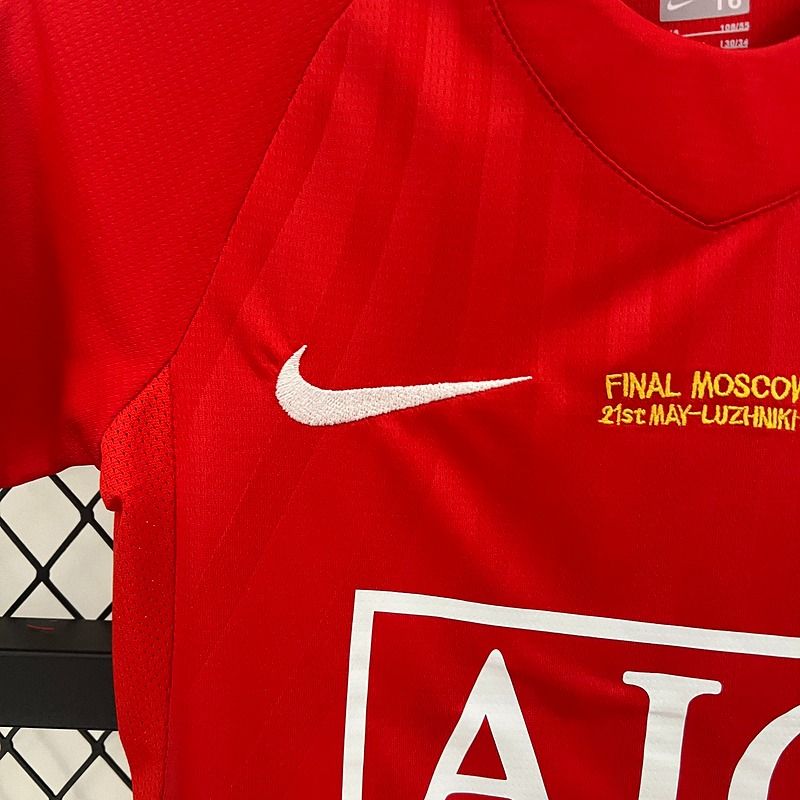 Retro Kid Size Manchester United 2007-2008 home game