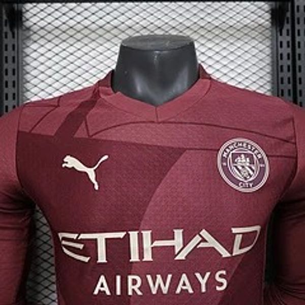 Manchester City 2024-2025 second away player Long Sleeve