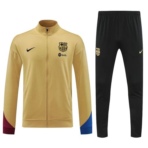 2024/2025 Barcelona Long Zip Jacket Training Suit Jersey Set