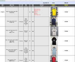 Custom order（33 items Italy9.25) $482