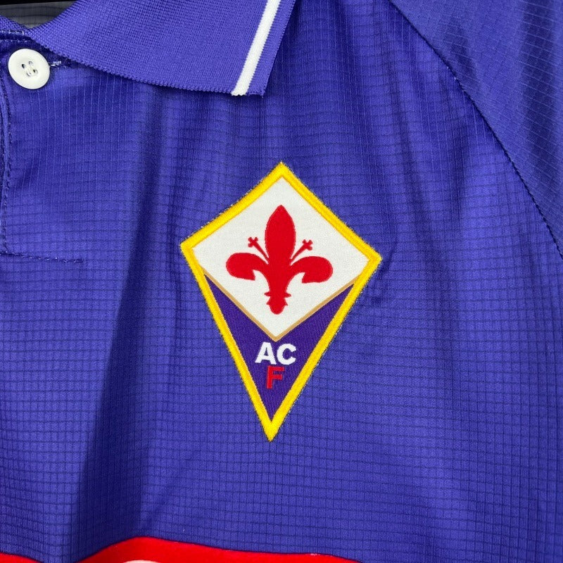 Retro ACF Fiorentina 1998 home Long Sleeve