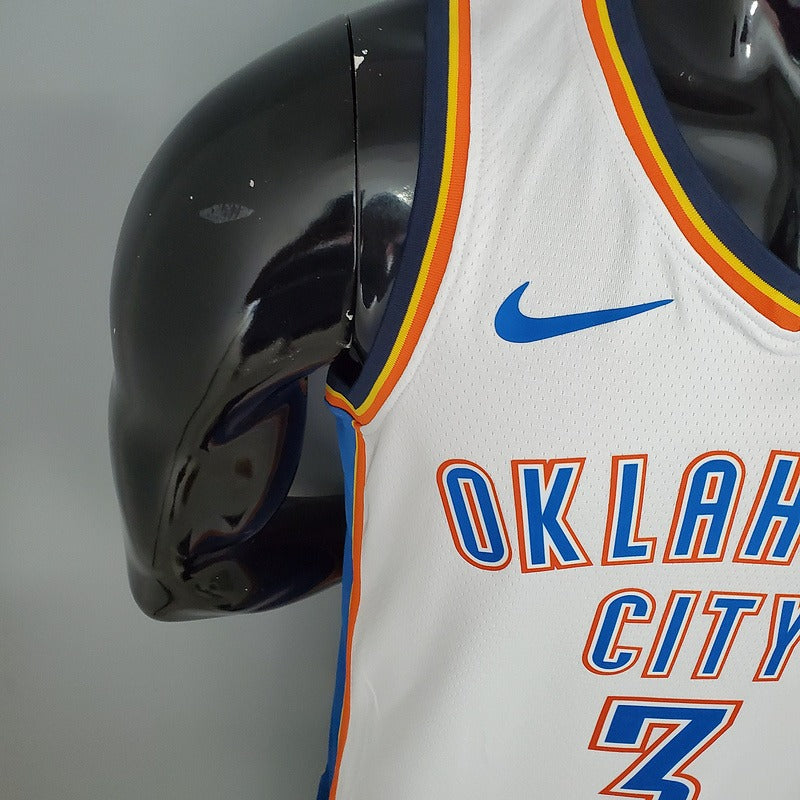 PAUL#3 Thunder White NBA Jersey