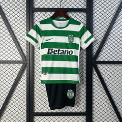 Kids Sporting Lisbon 2025 - 2026 home - WCFOOTBALLSUIT