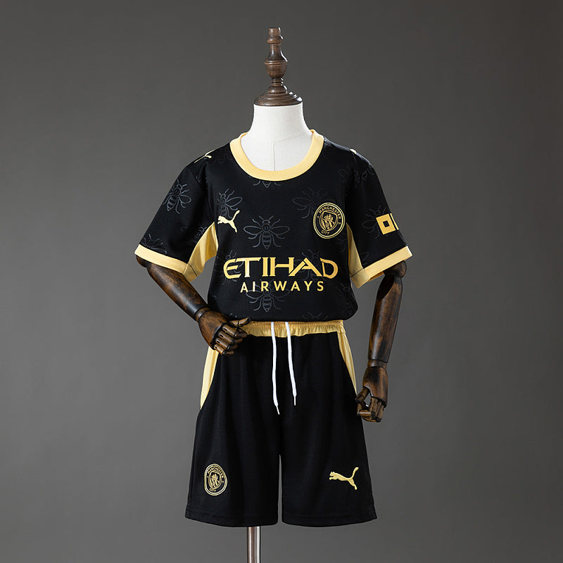 Kinder Manchester City 2025-2026 Auswärtstrikot