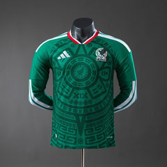 Mexico national 2026 home player Long Sleeve - WCFOOTBALLSUIT