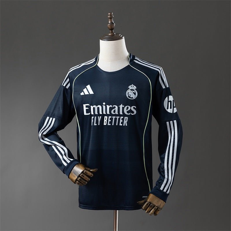 Real Madrid 2025 - 2026 second away Fan Long Sleeve - WCFOOTBALLSUIT