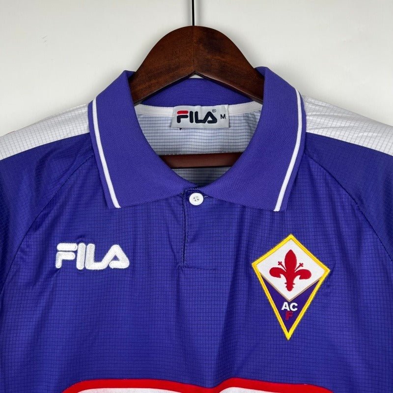 Retro ACF Fiorentina 1998 home Long Sleeve - WCFOOTBALLSUIT