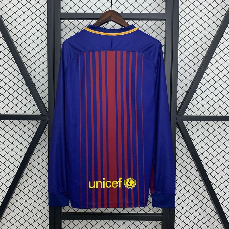 Retro FC Barcelona 2017 - 2018 home Long Sleeve - WCFOOTBALLSUIT