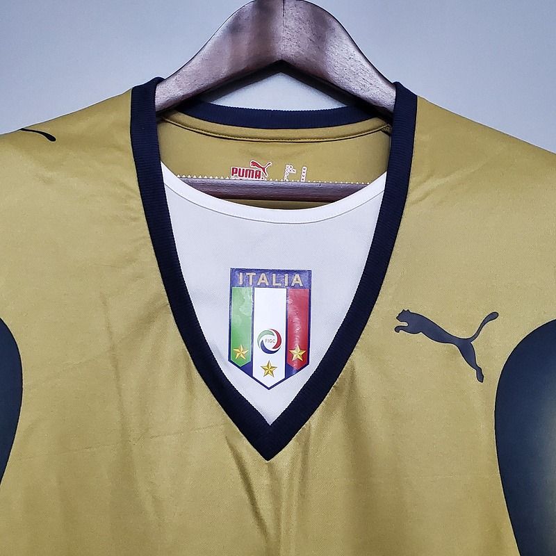 Retro Italy national 2006 golden shirt - WCFOOTBALLSUIT