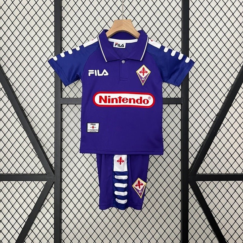 Retro Kids ACF Fiorentina 1998 home - WCFOOTBALLSUIT