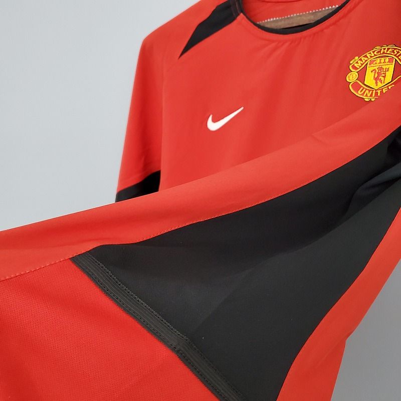 Retro Manchester United 2002 - 2004 home Long Sleeve - WCFOOTBALLSUIT