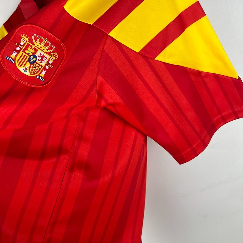 Retro Spain national 1992 - 1994 home game - WCFOOTBALLSUIT