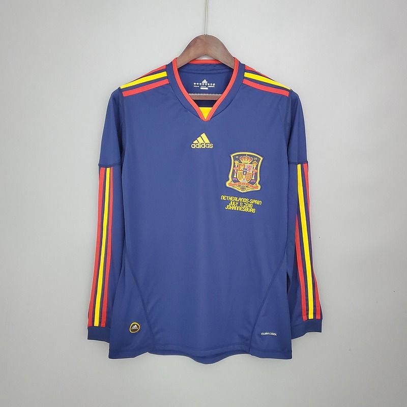 Retro Spain national 2010 away Long Sleeves - WCFOOTBALLSUIT